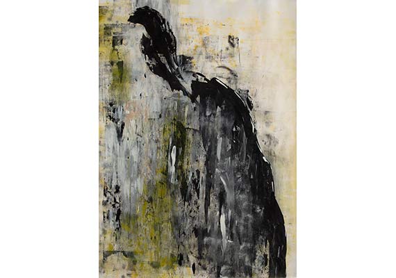 Acryl mit Tusche auf Papier, 50x70cm